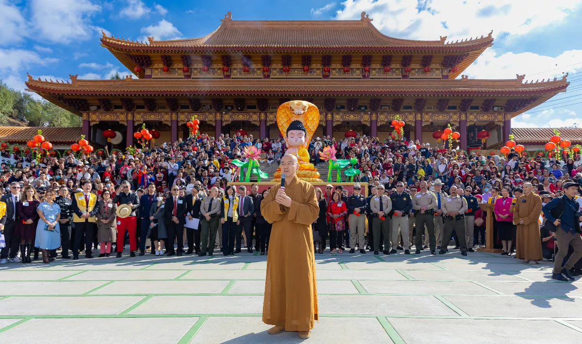 Hsi Lai Temple Welcomes Over 30,000 Visitors for Lunar New Year Celebration